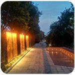 公園雕塑景觀(guān)亮化怎樣做？——洗墻燈如何安裝固定？